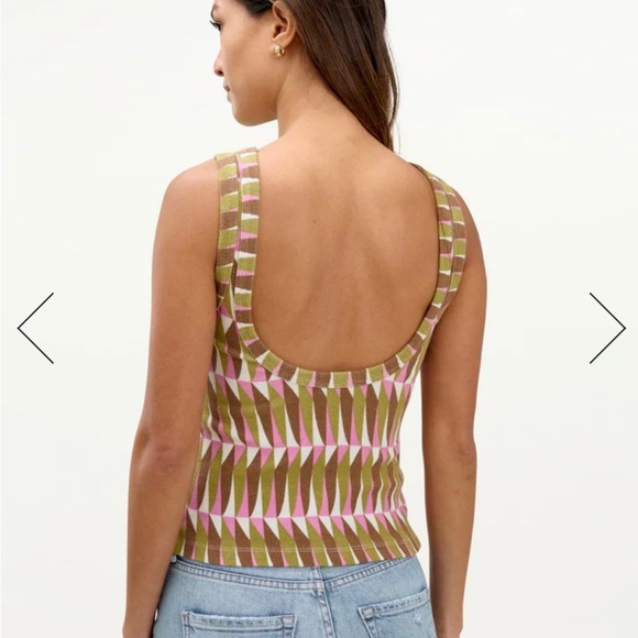 Mary Lawless Lee x Splendid Printed Scoop Back Rib Tank - Picture 3 of 5